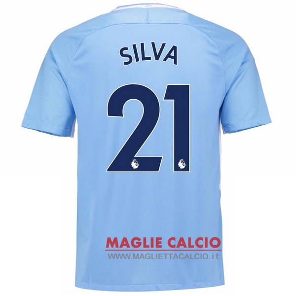 maglietta manchester city 2017-2018 silva 21 prima